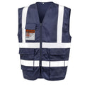 Navy Blue - Front - WORK-GUARD by Result Unisex Adult Heavy Duty Security Vest