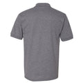 Graphite Heather - Back - Gildan Adult DryBlend Jersey Short Sleeve Polo Shirt