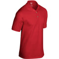 Red - Side - Gildan Adult DryBlend Jersey Short Sleeve Polo Shirt