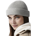 Light Grey - Back - Beechfield Harbour Beanie
