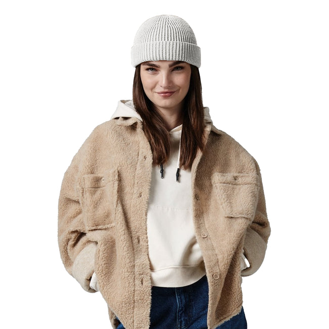Light Grey - Side - Beechfield Harbour Beanie
