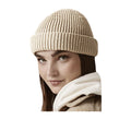 Oatmeal - Back - Beechfield Harbour Beanie