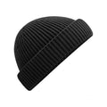 Black - Front - Beechfield Harbour Beanie