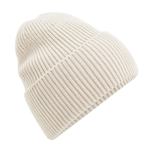 Oatmeal - Front - Beechfield Cuffed Oversized Beanie