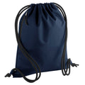 Navy Blue - Front - Bagbase Recycled Drawstring Bag