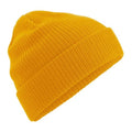 Mustard Yellow - Front - Beechfield Organic Cotton Beanie