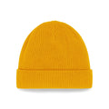 Mustard Yellow - Back - Beechfield Organic Cotton Beanie