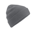Graphite - Back - Beechfield Organic Cotton Beanie