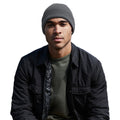 Graphite - Side - Beechfield Organic Cotton Beanie