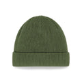 Olive Green - Back - Beechfield Organic Cotton Beanie