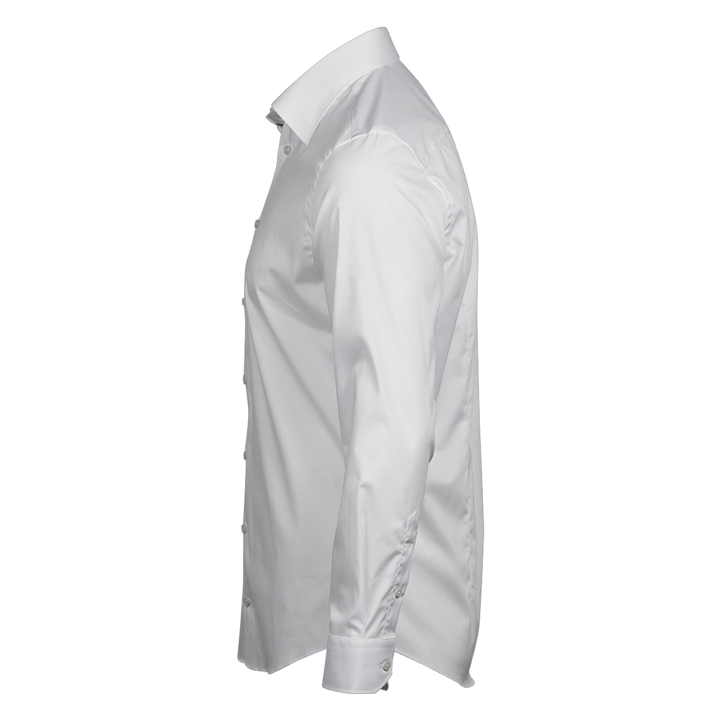 White - Side - Tee Jays Mens Stretch Shirt