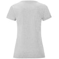 Athletic Heather Grey - Back - Fruit of the Loom Womens-Ladies Iconic Heather T-Shirt