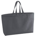Graphite Grey - Front - Westford Mill Canvas Oversized Tote Bag