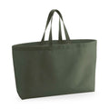 Olive - Front - Westford Mill Canvas Oversized Tote Bag