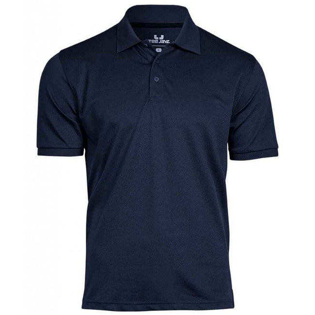 Navy Blue - Front - Tee Jays Mens Club Polo Shirt