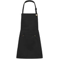 Black - Front - Dennys Unisex Adult Le Chef Full Apron
