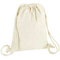 Natural - Front - Westford Mill Revive Recycled Drawstring Bag