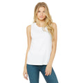 White - Back - Bella + Canvas Womens-Ladies Muscle Jersey Tank Top