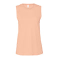 Peach Heather - Front - Bella + Canvas Womens-Ladies Muscle Jersey Tank Top