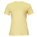 Natural - Back - Bella + Canvas Womens-Ladies Heather Jersey Relaxed Fit T-Shirt