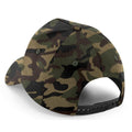 Jungle Camo - Back - Beechfield 5 Panel Removable Patch Baseball Cap