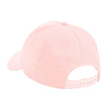 Powder Pink - Back - Beechfield 5 Panel Organic Cotton Baseball Cap
