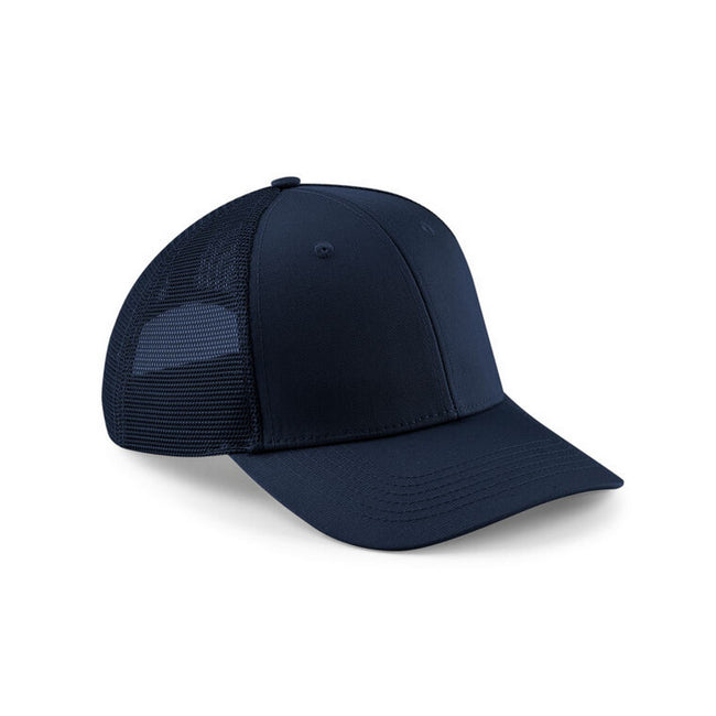 Navy Blue - Front - Beechfield Urbanwear Trucker Cap