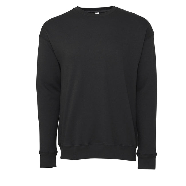 DTG Dark Grey - Front - Bella + Canvas Unisex Adult Sponge Fleece Drop Shoulder Sweatshirt