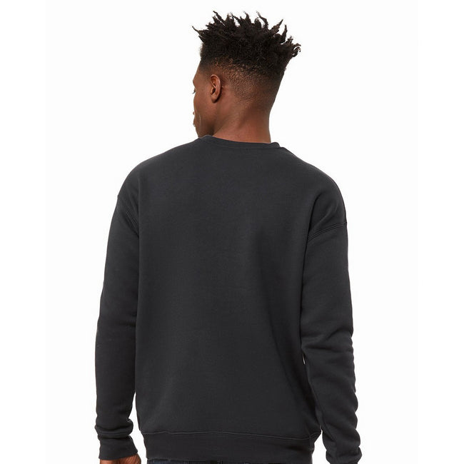 DTG Dark Grey - Side - Bella + Canvas Unisex Adult Sponge Fleece Drop Shoulder Sweatshirt
