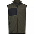 Deep Green-Black - Front - Tee Jays Mens Mountain Fleece Body Warmer