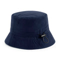 French Navy - Front - Beechfield Unisex Adult Recycled Polyester Bucket Hat