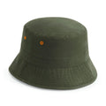 Olive Green - Back - Beechfield Unisex Adult Recycled Polyester Bucket Hat