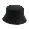Black - Back - Beechfield Unisex Adult Recycled Polyester Bucket Hat