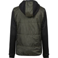 Deep Green-Black - Back - Tee Jay Womens-Ladies Stretch Hooded Jacket