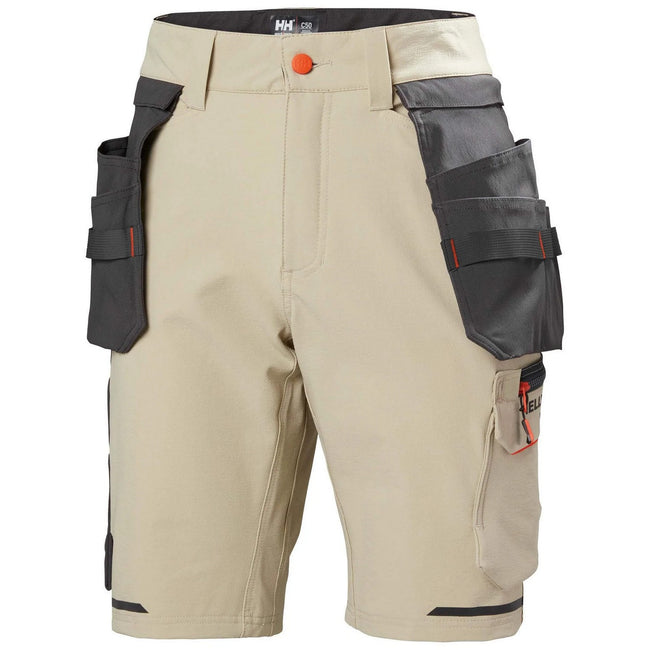 Sand-Ebony - Front - Helly Hansen Mens Kensington Cargo Shorts