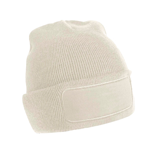 Almond - Front - Beechfield Unisex Adult Original Patch Beanie