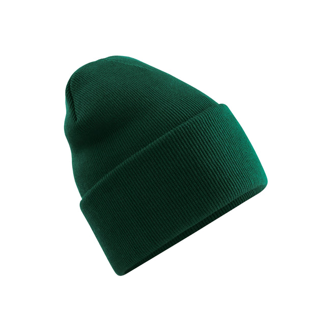 Bottle Green - Front - Beechfield Unisex Adult Original Deep Cuffed Beanie