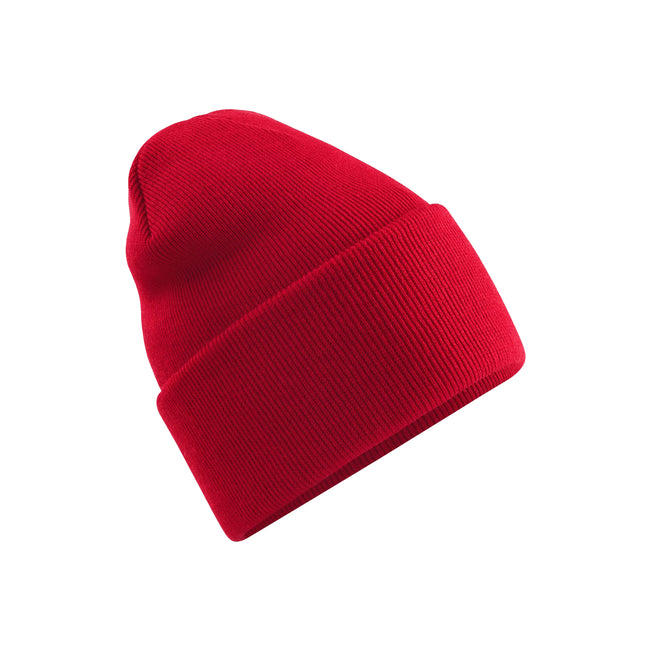 Classic Red - Front - Beechfield Unisex Adult Original Deep Cuffed Beanie