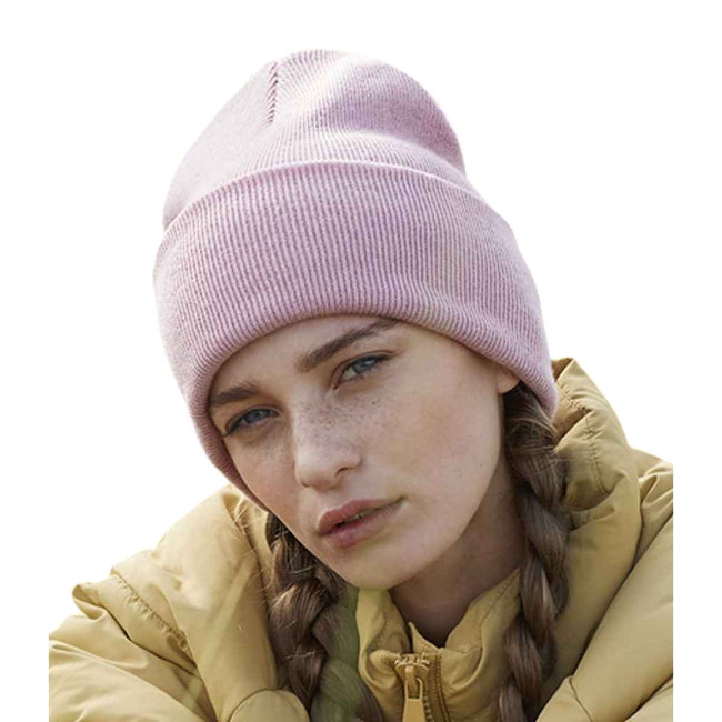 Dusky Pink - Back - Beechfield Unisex Adult Original Deep Cuffed Beanie