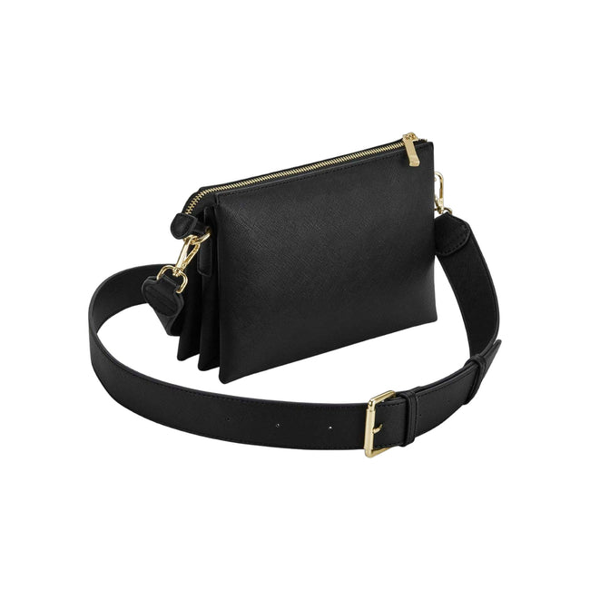 Black - Front - Bagbase Womens-Ladies Boutique Soft Touch Crossbody Bag
