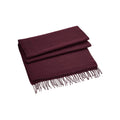 Burgundy - Front - Beechfield Unisex Adult Classic Woven Scarf