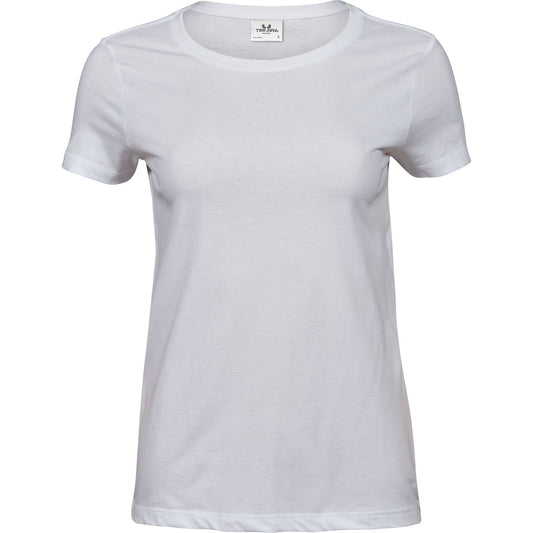 White - Front - Tee Jays Womens-Ladies Luxury T-Shirt