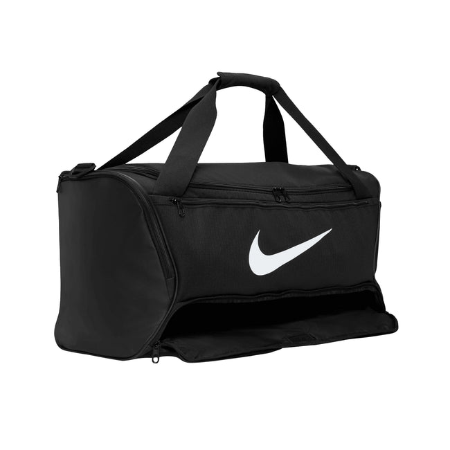 Black-White - Lifestyle - Nike Brasilia Swoosh Training 60L Duffle Bag