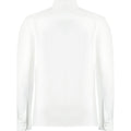 White - Back - Kustom Kit Mens Superwash 60°C Tailored Long-Sleeved Shirt