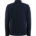 Navy - Back - Kustom Kit Mens Superwash 60°C Tailored Long-Sleeved Shirt