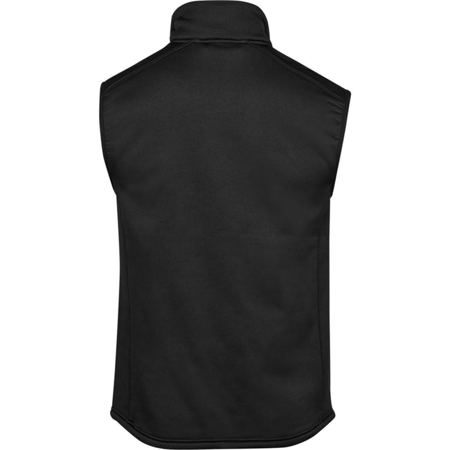 Black - Back - Tee Jays Mens Fleece Stretch Body Warmer