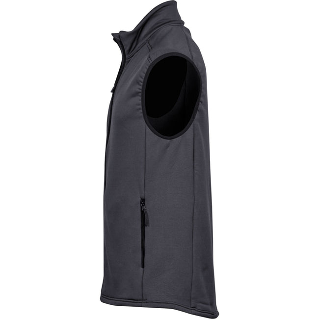 Dark Grey - Lifestyle - Tee Jays Mens Fleece Stretch Body Warmer