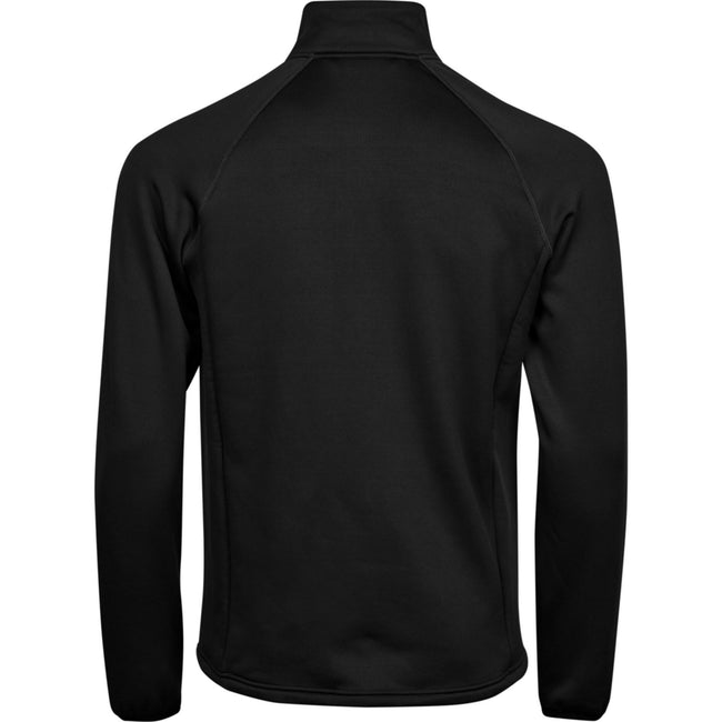 Black - Back - Tee Jays Mens Stretch Fleece Jacket