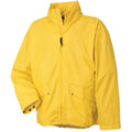 Yellow - Back - Helly Hansen Voss Waterproof Jacket - Mens Workwear
