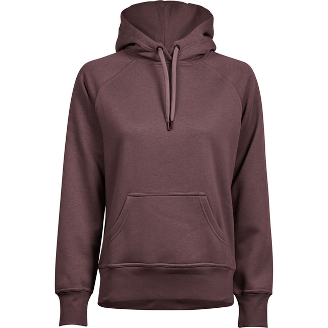 Grape - Front - Tee Jays Womens-Ladies Hooded Sweatshirt